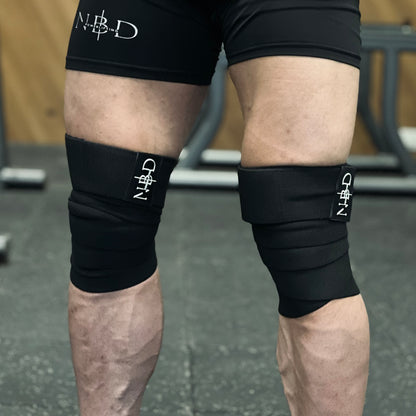 NBD Knee Wraps ‘Heavy Duty’ (Black Series)